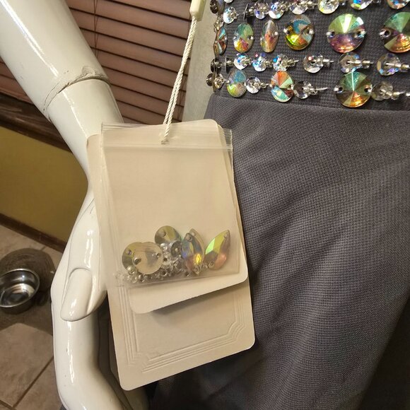 🏷️NWT - TOPDRESS Short Beaded Prom Dress Halter sz 2 - NWT🏷️ - Picture 8 of 9